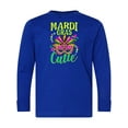 thumbnail image 1 of Inktastic Mardi Gras for Girls Long Sleeve Youth T-Shirt, 1 of 5