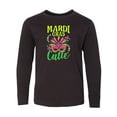 thumbnail image 1 of Inktastic Mardi Gras for Girls Long Sleeve Youth T-Shirt, 1 of 5