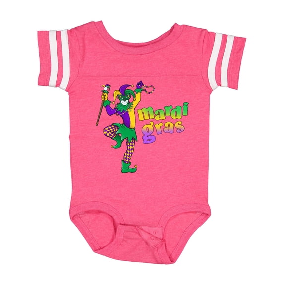 Inktastic Mardi Gras jester celebration Boys or Girls Baby Bodysuit