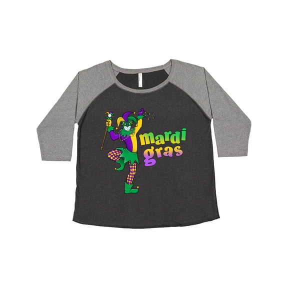 Inktastic Mardi Gras jester celebration Women's Plus Size T-Shirt