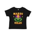 thumbnail image 1 of Inktastic Mardi Gras with Green Masquerade Mask Boys or Girls Toddler T-Shirt, 1 of 5