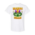 thumbnail image 1 of Inktastic Mardi Gras with Green Masquerade Mask T-Shirt, 1 of 5