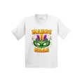 thumbnail image 1 of Inktastic Mardi Gras with Green Masquerade Mask Youth T-Shirt, 1 of 5