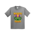 thumbnail image 1 of Inktastic Mardi Gras with Green Masquerade Mask Youth T-Shirt, 1 of 5