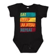 thumbnail image 1 of Inktastic Martial Arts Eat Sleep Ju Jitsu Repeat Boys or Girls Baby Bodysuit, 1 of 5