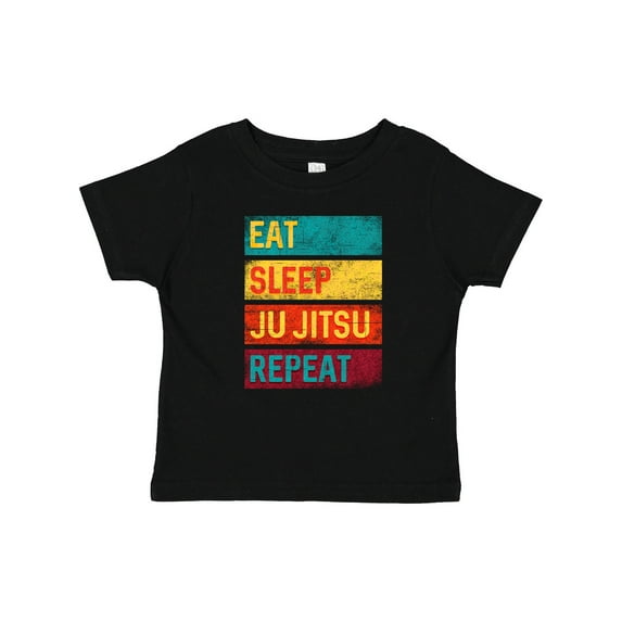 Inktastic Martial Arts Eat Sleep Ju Jitsu Repeat Boys or Girls Baby T-Shirt