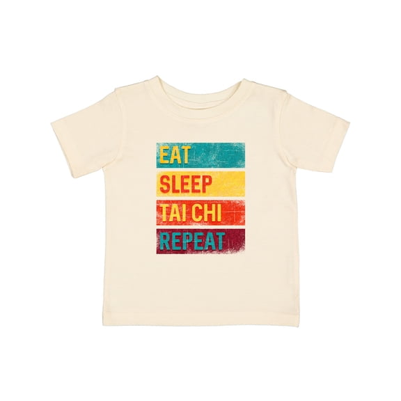 Inktastic Martial Arts Eat Sleep Tai Chi Repeat Boys or Girls Baby T-Shirt