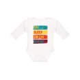 thumbnail image 1 of Inktastic Martial Arts Eat Sleep Tai Chi Repeat Boys or Girls Long Sleeve Baby Bodysuit, 1 of 5