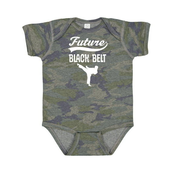 Inktastic Martial Arts Future Black Belt Karate Boys or Girls Baby Bodysuit