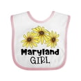 thumbnail image 1 of Inktastic Maryland Girl Black Eyed Susans Flowers Girls Baby Bib, 1 of 4