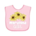 thumbnail image 1 of Inktastic Maryland Girl Black Eyed Susans Flowers Girls Baby Bib, 1 of 4
