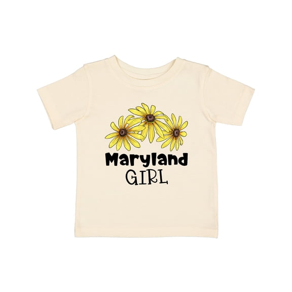 Inktastic Maryland Girl Black Eyed Susans Flowers Girls Baby T-Shirt