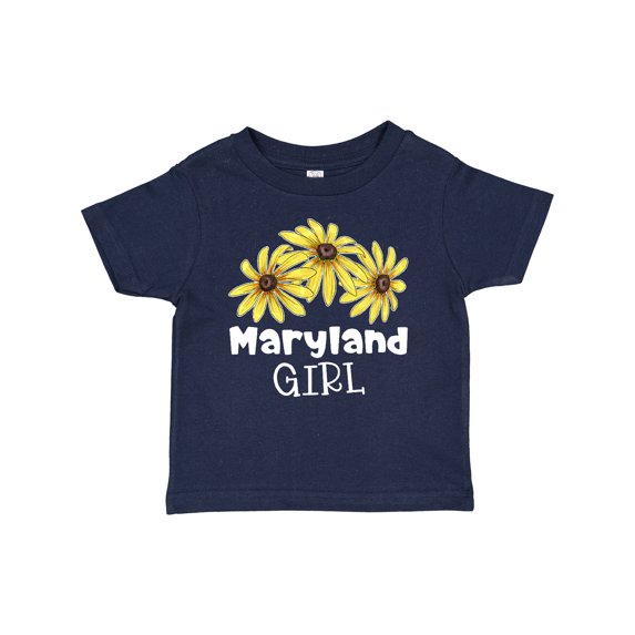 Inktastic Maryland Girl Black Eyed Susans Flowers Girls Baby T-Shirt