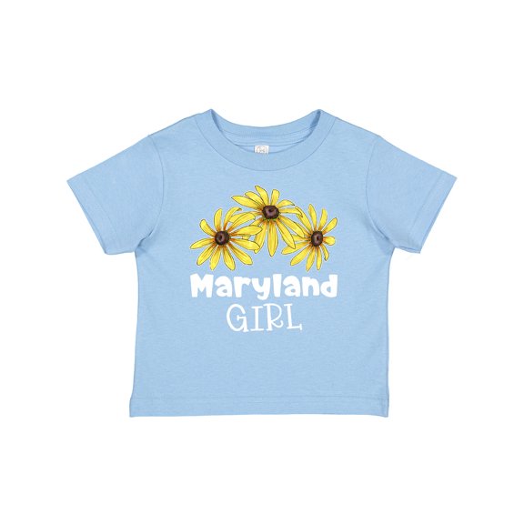 Inktastic Maryland Girl Black Eyed Susans Flowers Girls Baby T-Shirt
