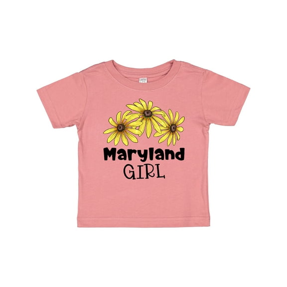 Inktastic Maryland Girl Black Eyed Susans Flowers Girls Baby T-Shirt