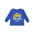 thumbnail image 1 of Inktastic Maryland Girl Black Eyed Susans Flowers Girls Long Sleeve Toddler T-Shirt, 1 of 5