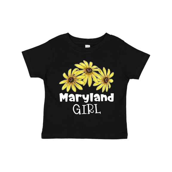 Inktastic Maryland Girl Black Eyed Susans Flowers Girls Toddler T-Shirt