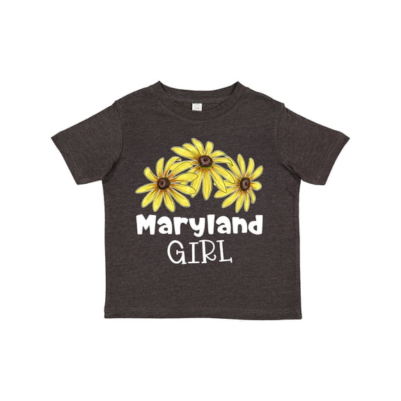 Inktastic Maryland Girl Black Eyed Susans Flowers Girls Toddler T-Shirt