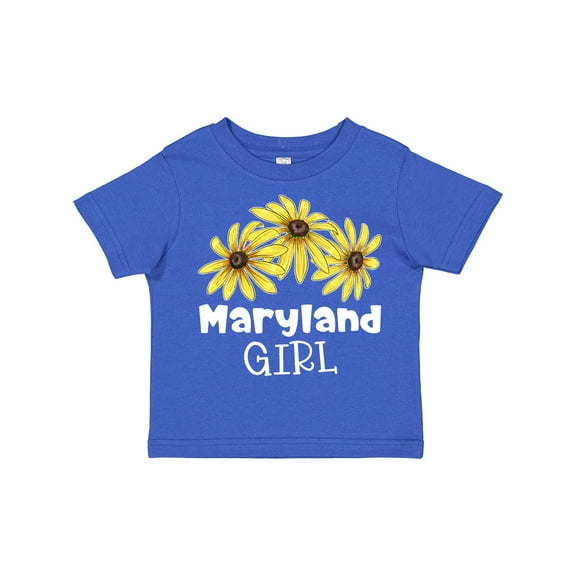 Inktastic Maryland Girl Black Eyed Susans Flowers Girls Toddler T-Shirt