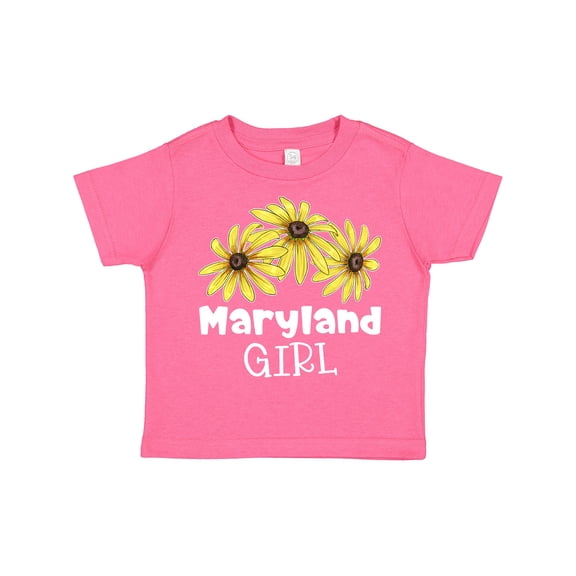 Inktastic Maryland Girl Black Eyed Susans Flowers Girls Toddler T-Shirt