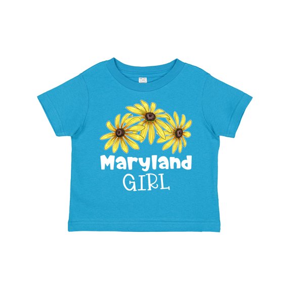 Inktastic Maryland Girl Black Eyed Susans Flowers Girls Toddler T-Shirt