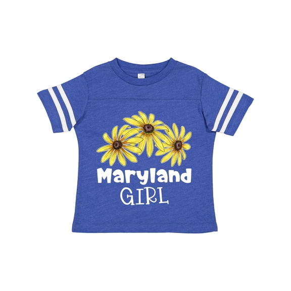 Inktastic Maryland Girl Black Eyed Susans Flowers Girls Toddler T-Shirt