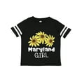 thumbnail image 1 of Inktastic Maryland Girl Black Eyed Susans Flowers Girls Toddler T-Shirt, 1 of 5