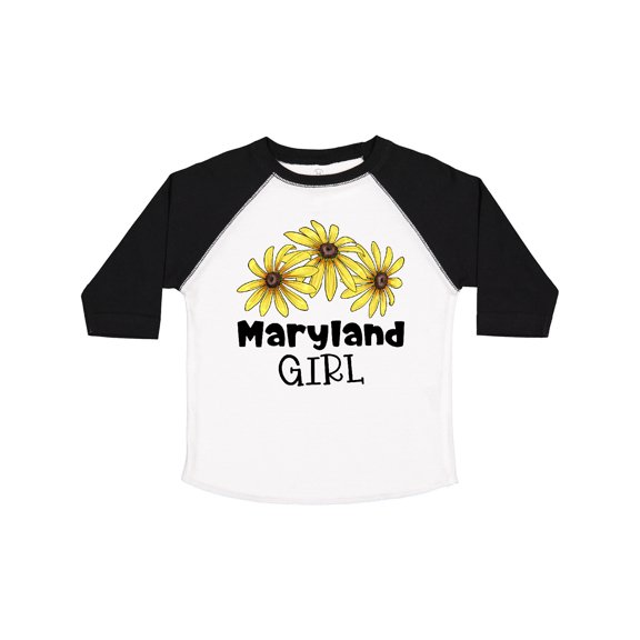Inktastic Maryland Girl Black Eyed Susans Flowers Girls Toddler T-Shirt