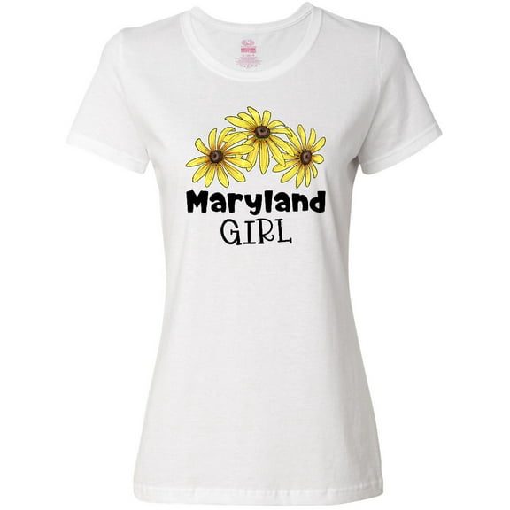 Inktastic Maryland Girl Black Eyed Susans Flowers Women's T-Shirt