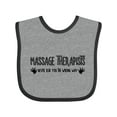 thumbnail image 1 of Inktastic Massage Therapists Hands Rub Boys or Girls Baby Bib, 1 of 4