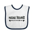 thumbnail image 1 of Inktastic Massage Therapists Hands Rub Boys or Girls Baby Bib, 1 of 4