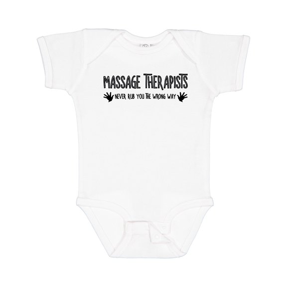 Inktastic Massage Therapists Hands Rub Boys or Girls Baby Bodysuit