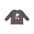 thumbnail image 1 of Inktastic Material Girl Westie Dog Girls Long Sleeve Toddler T-Shirt, 1 of 5