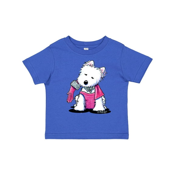 Inktastic Material Girl Westie Dog Girls Toddler T-Shirt