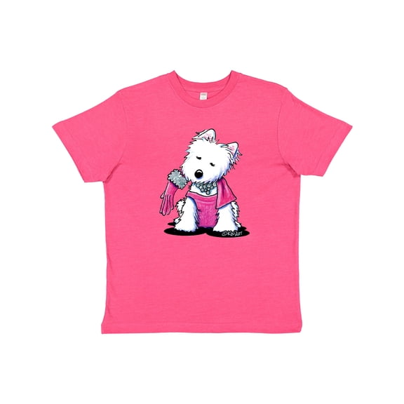 Inktastic Glamour Girl Westie Dog Youth T-Shirt