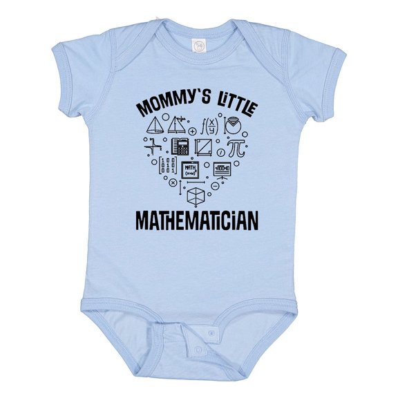 Inktastic Math Mommys Little Mathematician Boys or Girls Baby Bodysuit