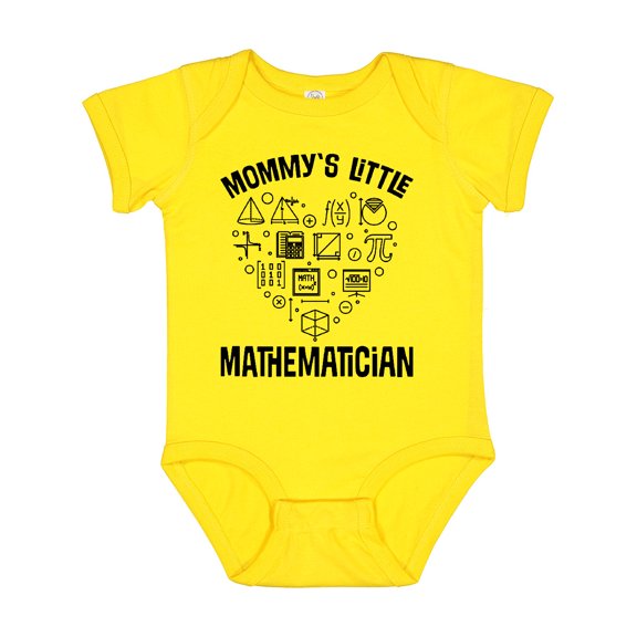 Inktastic Math Mommys Little Mathematician Boys or Girls Baby Bodysuit