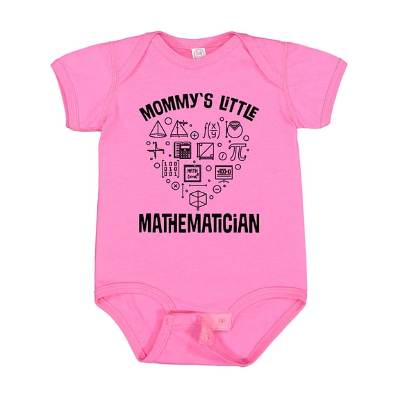Inktastic Math Mommys Little Mathematician Boys or Girls Baby Bodysuit