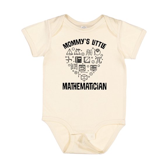 Inktastic Math Mommys Little Mathematician Boys or Girls Baby Bodysuit
