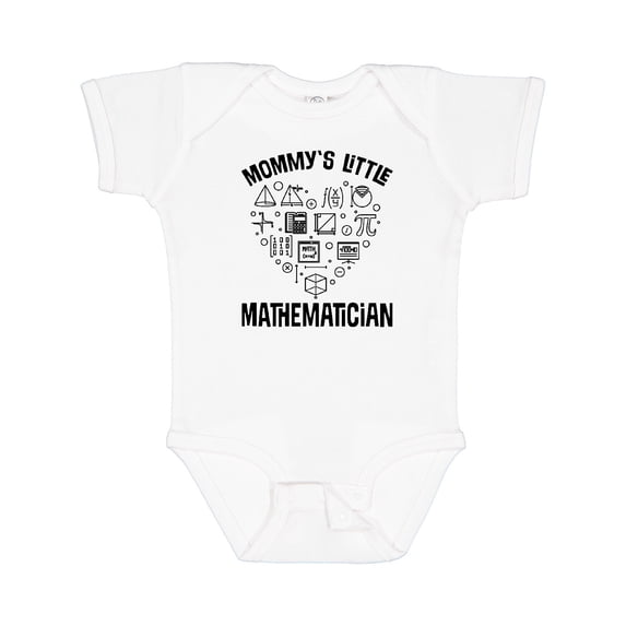 Inktastic Math Mommys Little Mathematician Boys or Girls Baby Bodysuit
