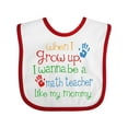 thumbnail image 1 of Inktastic Math Teacher Like Mommy Boys or Girls Baby Bib, 1 of 4