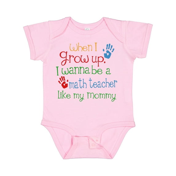 Inktastic Math Teacher Like Mommy Boys or Girls Baby Bodysuit