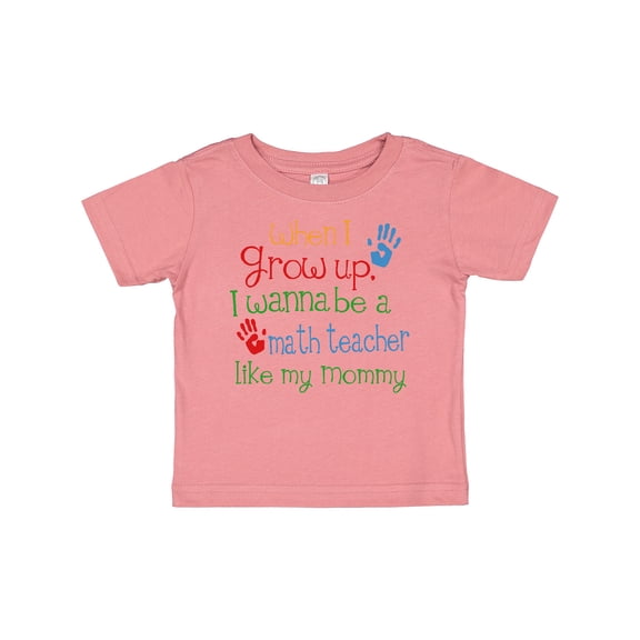 Inktastic Math Teacher Like Mommy Boys or Girls Baby T-Shirt