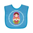 thumbnail image 1 of Inktastic Matryoshka Russian Cute Pink Nesting Doll Girls Baby Bib, 1 of 4