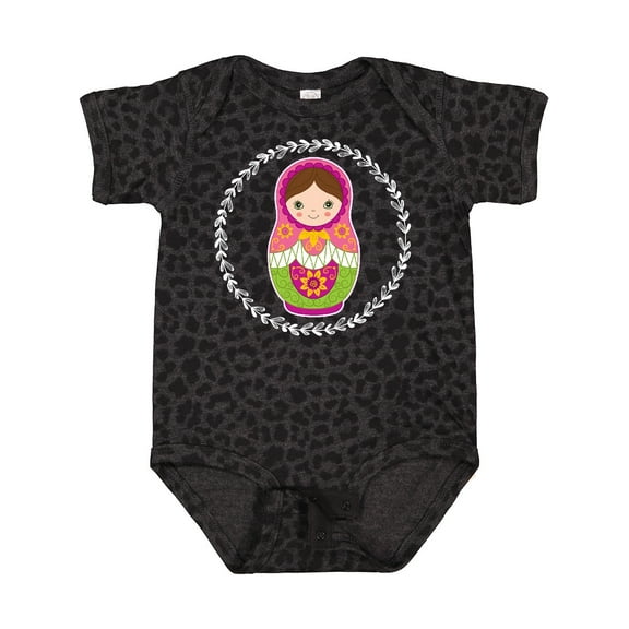 Inktastic Matryoshka Russian Cute Pink Nesting Doll Girls Baby Bodysuit