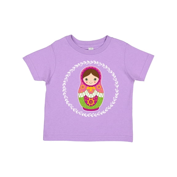 Inktastic Matryoshka Russian Cute Pink Nesting Doll Girls Toddler T-Shirt