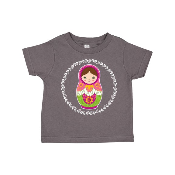 Inktastic Matryoshka Russian Cute Pink Nesting Doll Girls Toddler T-Shirt