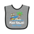 thumbnail image 1 of Inktastic Maui Hawaii Cute Vacation Boys or Girls Baby Bib, 1 of 4