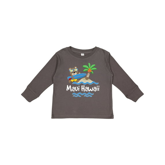 Inktastic Maui Hawaii Cute Vacation Boys or Girls Long Sleeve Toddler T-Shirt