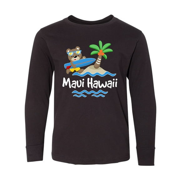 Inktastic Maui Hawaii Cute Vacation Long Sleeve Youth T-Shirt